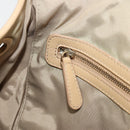 Christian Dior Lady Dior Tote Bag Coated Canvas Beige Gold Auth 185168-22