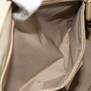 Christian Dior Lady Dior Tote Bag Coated Canvas Beige Gold Auth 185168-23