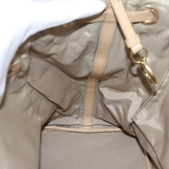 Christian Dior Lady Dior Tote Bag Gecoat Canvas Beige Goud Authentiek 185168