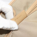 Christian Dior Lady Dior Tote Bag Coated Canvas Beige Gold Auth 185168-24