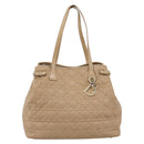 Christian Dior Lady Dior Tote Bag Gecoat Canvas Beige Goud Authentiek 185168-13