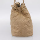 Christian Dior Lady Dior Tote Bag Gecoat Canvas Beige Goud Authentiek 185168-3