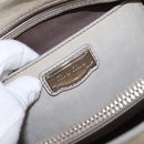 Miu Miu Hand Bag Leather 2way Gray Silver Auth 185170V-21