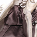 Miu Miu Hand Bag Leather 2way Gray Silver Auth 185170V-22