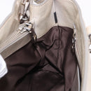 Miu Miu Hand Bag Leather 2way Gray Silver Auth 185170V-23