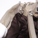 Miu Miu Hand Bag Leather 2way Gray Silver Auth 185170V-25