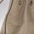 Miu Miu Hand Bag Leather 2way Gray Silver Auth 185170V-4