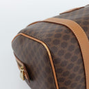 CELINE Macadam Canvas Hand Bag PVC Leather Brown Gold Auth 185171V-14