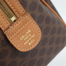 CELINE Macadam Canvas Hand Bag PVC Leather Brown Gold Auth 185171V-11