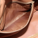 CELINE Macadam Canvas Hand Bag PVC Leather Brown Gold Auth 185171V-21