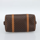 CELINE Macadam Canvas Hand Bag PVC Leather Brown Gold Auth 185171V-5