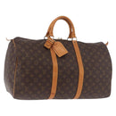 LOUIS VUITTON Monogram Keepall 50 Boston Bag M41426 LV Auth 185173A-1