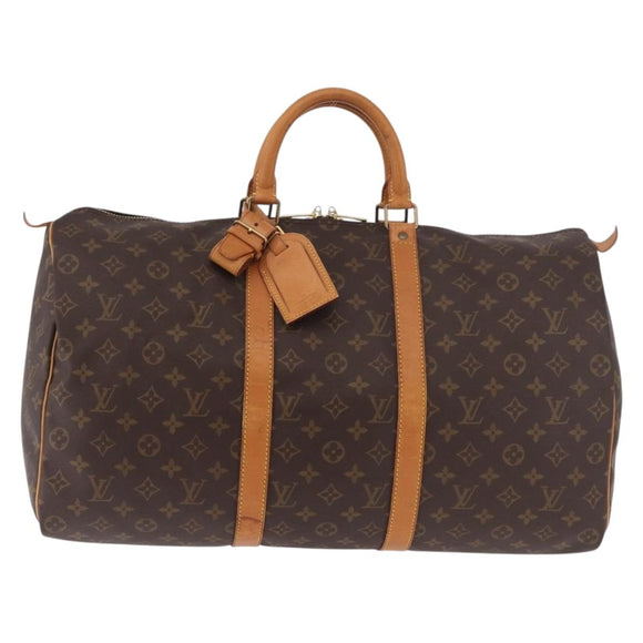 LOUIS VUITTON Monogram Keepall 50 Boston Bag M41426 LV Auth 185173A