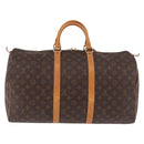LOUIS VUITTON Monogram Keepall 50 Boston Bag M41426 LV Auth 185173A-2