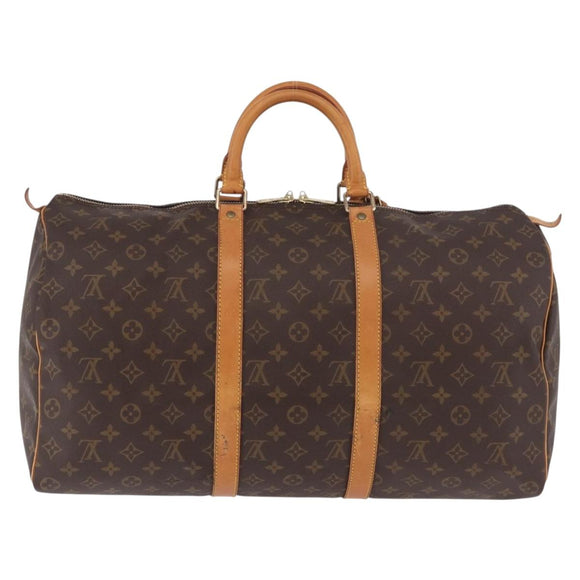 LOUIS VUITTON Monogram Keepall 50 Boston Bag M41426 LV Auth 185173A