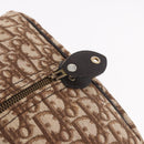 Christian Dior Trotter Canvas Boston Bag Brown Gold Auth 185175A-10