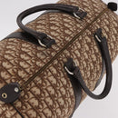 Christian Dior Trotter Canvas Boston Bag Brown Gold Auth 185175A-6