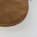 Christian Dior Shoulder Bag Suede Brown Silver Auth 185178V-15