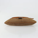 Christian Dior Shoulder Bag Suede Brown Silver Auth 185178V-5
