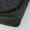 LOUIS VUITTON Damier Graphite Daniel MM Shoulder Bag N58029 LV Auth 185180-15
