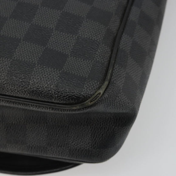 LOUIS VUITTON Damier Graphite Daniel MM Shoulder Bag N58029 LV Auth 185180