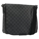 LOUIS VUITTON Damier Graphite Daniel MM Shoulder Bag N58029 LV Auth 185180-1