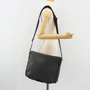 LOUIS VUITTON Damier Graphite Daniel MM Shoulder Bag N58029 LV Auth 185180-25