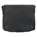 LOUIS VUITTON Damier Graphite Daniel MM Shoulder Bag N58029 LV Auth 185180-13