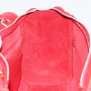 CELINE Belt Bag Micro Hand Bag Leather 2way Red Silver Auth 185181V-20