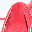 CELINE Belt Bag Micro Hand Bag Leather 2way Red Silver Auth 185181V-21
