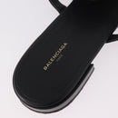 BALENCIAGA Sandals Leather Black Auth 185184A-14