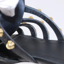 BALENCIAGA Sandals Leather Black Auth 185184A-16