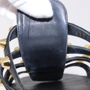 BALENCIAGA Sandals Leather Black Auth 185184A-17