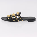 BALENCIAGA Sandals Leather Black Auth 185184A-22