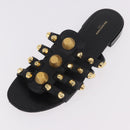 BALENCIAGA Sandals Leather Black Auth 185184A-23