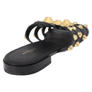 BALENCIAGA Sandals Leather Black Auth 185184A-3