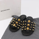 BALENCIAGA Sandals Leather Black Auth 185184A-35