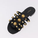 BALENCIAGA Sandals Leather Black Auth 185184A-6