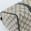 GUCCI GG Supreme Sherry Line Hand Bag PVC Navy Gold 39 02 007 Auth 185185-14