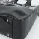 GUCCI Hand Bag Patent Leather 2way Black Silver 000 1013 0504 Auth 185190-16
