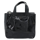 GUCCI Hand Bag Patent Leather 2way Black Silver 000 1013 0504 Auth 185190-13