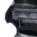 GUCCI Hand Bag Patent Leather 2way Black Silver 000 1013 0504 Auth 185190-22