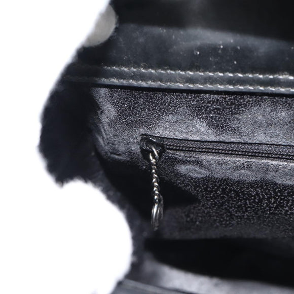 GUCCI Hand Bag Patent Leather 2way Black Silver 000 1013 0504 Auth 185190