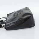 GUCCI Hand Bag Patent Leather 2way Black Silver 000 1013 0504 Auth 185190-3