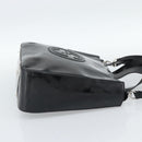 GUCCI Hand Bag Patent Leather 2way Black Silver 000 1013 0504 Auth 185190-4