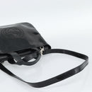 GUCCI Hand Bag Patent Leather 2way Black Silver 000 1013 0504 Auth 185190-8