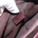 GUCCI GG Canvas Guccissima Abbey Bag Leather Bordeaux Gold 190525 Auth 185194V-19