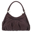 GUCCI GG Canvas Guccissima Abbey Bag Leather Bordeaux Gold 190525 Auth 185194V-2