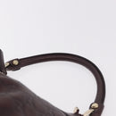 GUCCI GG Canvas Guccissima Abbey Bag Leather Bordeaux Gold 190525 Auth 185194V-8