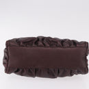 GUCCI GG Canvas Guccissima Abbey Bag Leather Bordeaux Gold 190525 Auth 185194V-5